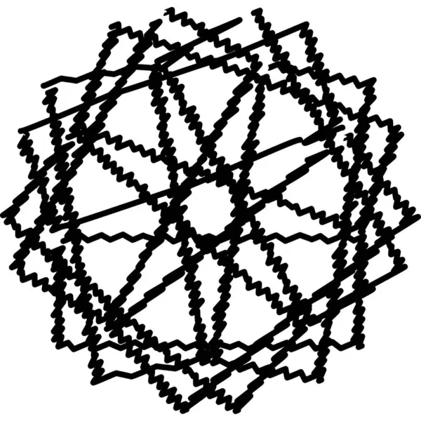 Siyah beyaz soyut sanat vektör deseni modern sanatsal çizgi çizim tasarım dekorasyonu