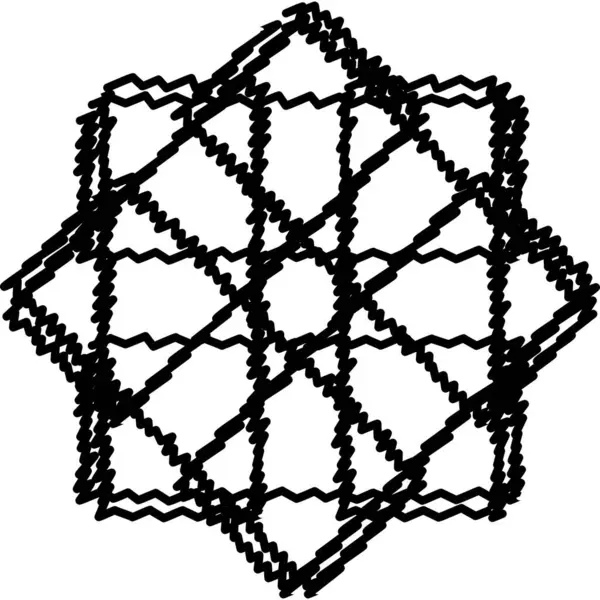 Siyah ve beyaz zigzag çizgisi soyut tasarım desen çizimi dekoru çağdaş grafik