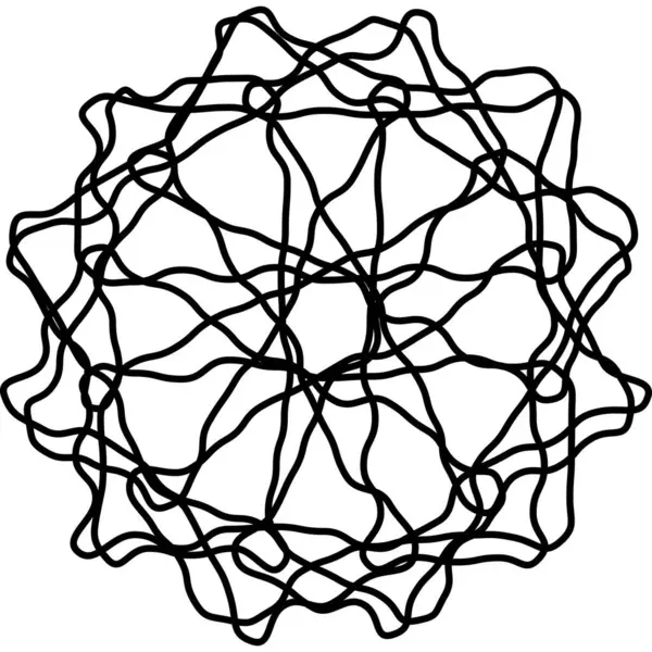 Soyut karmaşık çizgiler vektör sanatı modern sanat karmaşıklığı görsel siyah ve beyaz