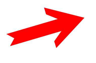 Keskin Kenarlı Kalın Kırmızı Çapraz Yukarı Oku Simgesi