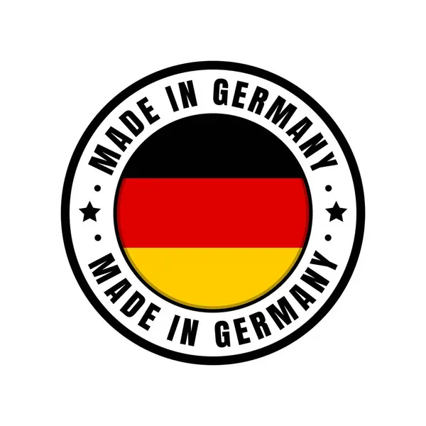 Beyaz Arkaplanda Düz Bayrak Renkleri, Paketleme ve Etiket Kullanımı için Vektör Sembol EPS10 ile Almanya 'da Yapıldı