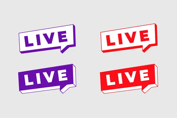 Isometric Biçimli Isometric İmza Kümesi ile Kırmızı ve Mor Canlı Düğme Rozetleri Işık Arkaplan Kullanımı için