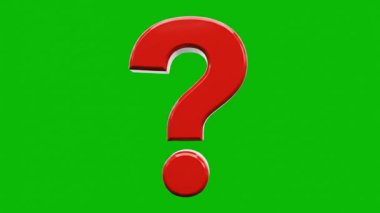 Yeşil Ekran Arkaplanı ile ilgili soru işareti simgesi, İletişim, Soruşturma, Merak, Yardım, Bilgi, Eğitim ve Yaratıcı Dijital Projeler Simgesi