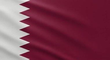 Katar Bayrağı Macro, Maroon Beyaz Tırtıklı Çizgiler, Gerçekçi Kumaş Dokusu, Ulusal Sembol, Yurtsever, Yakın Çekim, Yüksek Çözünürlük, Katar Ulusal Günü, Katar Bayrağı, Ulusal Gurur