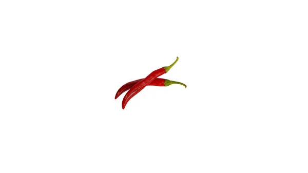 Červený Horký Přírodní Chilli Pepř Chilli Stříhání Cesta Organický Čerstvý — Stock fotografie
