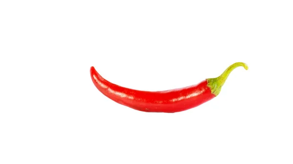 Červená Přírodní Barva Chilli Paprika Chilli Stříhání Cesta Organický Čerstvý — Stock fotografie