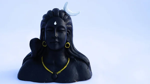 Dio Indiano Idolo Statua Isolata Sul Bianco Maa Laxmi Con — Foto Stock