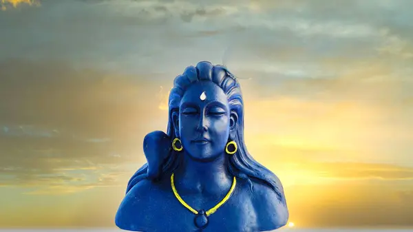 Staty Indiangudinnan Lakshmi Ganesha Och Durga Lakshmi Och Ganesha Med — Stockfoto