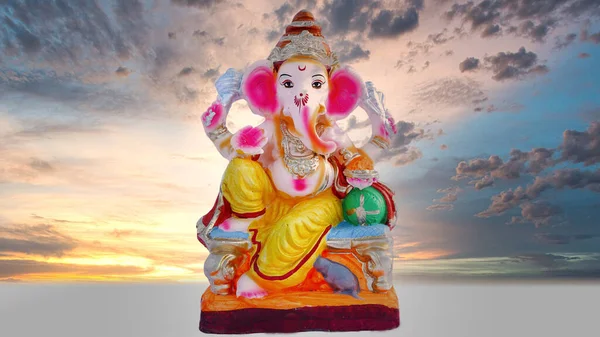 Statue Indian Goddess Lakshmi Ganesha Durga Lakshmi Ganesha Adiyogi Hindu — Stock Photo, Image