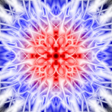 Fantastik bir tema üzerinde soyut desen çizgileri