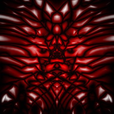 Fantastik bir tema üzerinde soyut desen çizgileri