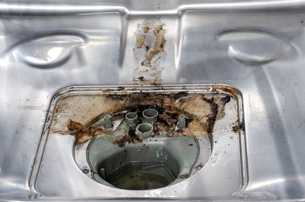 洗碗机里的污垢或真菌 — 图库照片