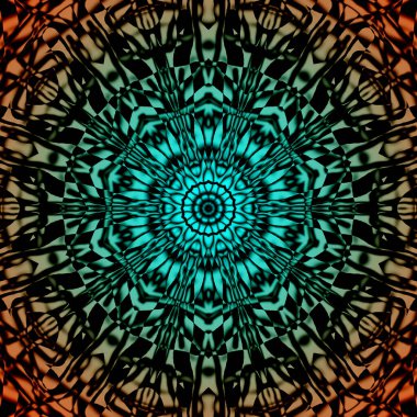 Arkaplan renkli daireler mandala, sonsuzluk desenleri, illüstrasyon