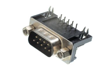 DB9 Erkek Sağ Açı Bağlantısı İzole Edildi