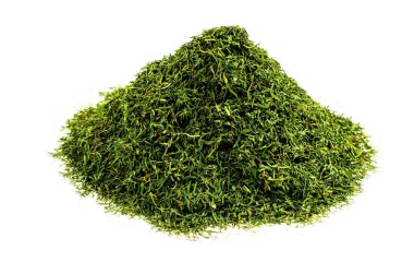 Kurutulmuş Dill Yığını Beyaz Üzerine İzole Edildi