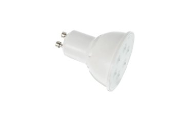 GU10 LED Ampul Beyaz Üzerine İzole Edildi