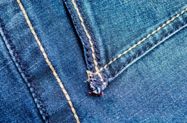 Kot pantolonun dikişini ve dokusunu kapat..