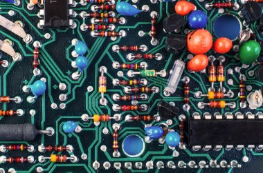 Eski Elektronik Devrenin Macro Görünümü