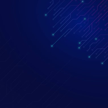 Parlayan Çizgilerle Geleceğin Mavi Gezici Teknoloji Arkaplanı