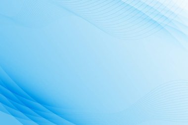 Pürüzsüz Çizgilerle Açık Mavi Dalga Soyut Arkaplanı