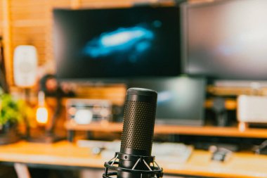 Sinema masası ortamı. Yakın çekim kumaş, bulanık teknoloji arka plan, yaratıcı kullanım için ideal..