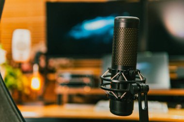 Sinema masası ortamı. Yakın çekim kumaş, bulanık teknoloji arka plan, yaratıcı kullanım için ideal..