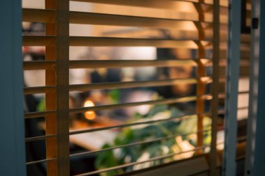 Üç monitör, not defteri, mikrofon ve yeşil bitkilerden oluşan sıcak ve rahat bir masa düzeni. Yaratıcı işler için minimalist bir Japon estetiğine sahip..