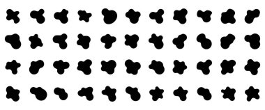 Beyaz arkaplanda soyut kütle şekilli vektör çizimi. organik kütle şekilli vektör tasarım element vektörü