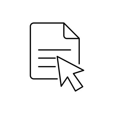 Bir belgenin imleç tarafından gösterilen basit satır simgesi, belge seçimini simgeler veya açılır.