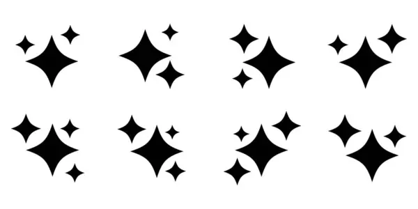 Işıldayan ikon vektör çizimi. Yıldız simgesi belirleme vektörü