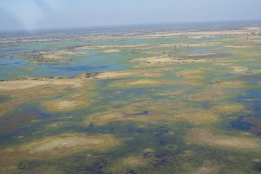 Botsvana'nın havadan görünümü