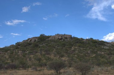 İsrail 'in kuzeyindeki Negev Çölü' nün güzel manzarası