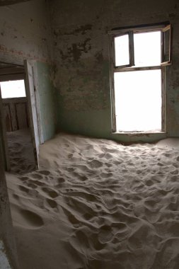 abandoned building in the city of the dead sea