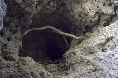 Büyük taşlı bir mağara