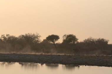 Dağlarda güzel bir gün batımı