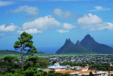 İsrail 'in kuzeyindeki Akdeniz adasının manzarası.