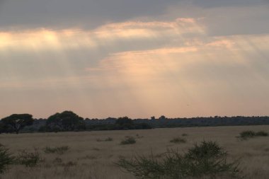 Dağlarda güzel bir gün batımı