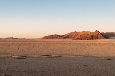 Namibya 'daki çöl manzarası