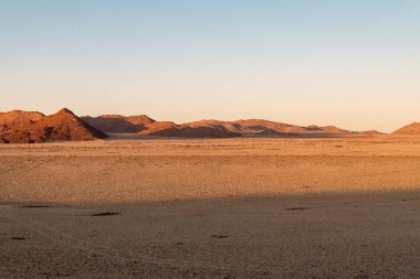 Namibya 'daki çöl manzarası