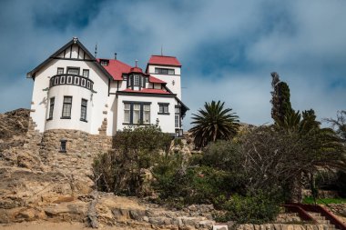 San Diego 'nun güzel deniz manzarası Kaliforniya' da. Deniz kıyısında güzel ve güzel bir manzara. Deniz bir turist.