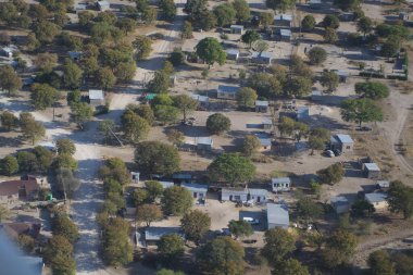 Kaliforniya 'nın kırsal kesiminin havadan görünüşü, ABD.