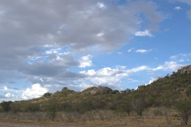 Güzel dağlık manzaranın manzarası
