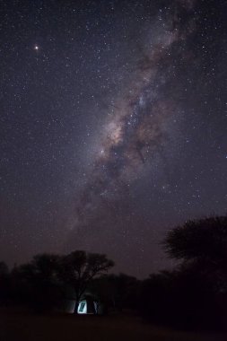 Yıldızlı güzel gece gökyüzü