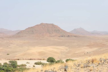 İsrail 'deki Negev Çölü manzarası