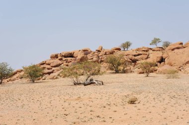 Fas 'ın Sahara' sındaki çölün güzel manzarası.