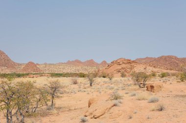 Çölün manzarası, Kuzey Amerika 'daki ateş vadisi.