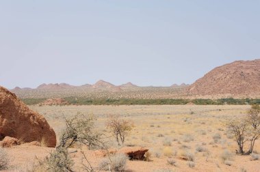 Namib Çölünün manzarası