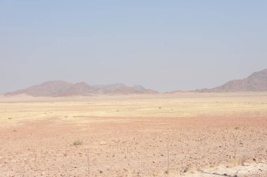 Namibya 'daki Negev Çölü manzarası