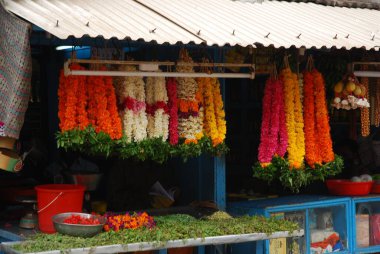 Hindistan 'daki çiçek pazarı