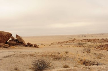 İsrail 'in kuzeyindeki Negev Çölü' nün güzel manzarası